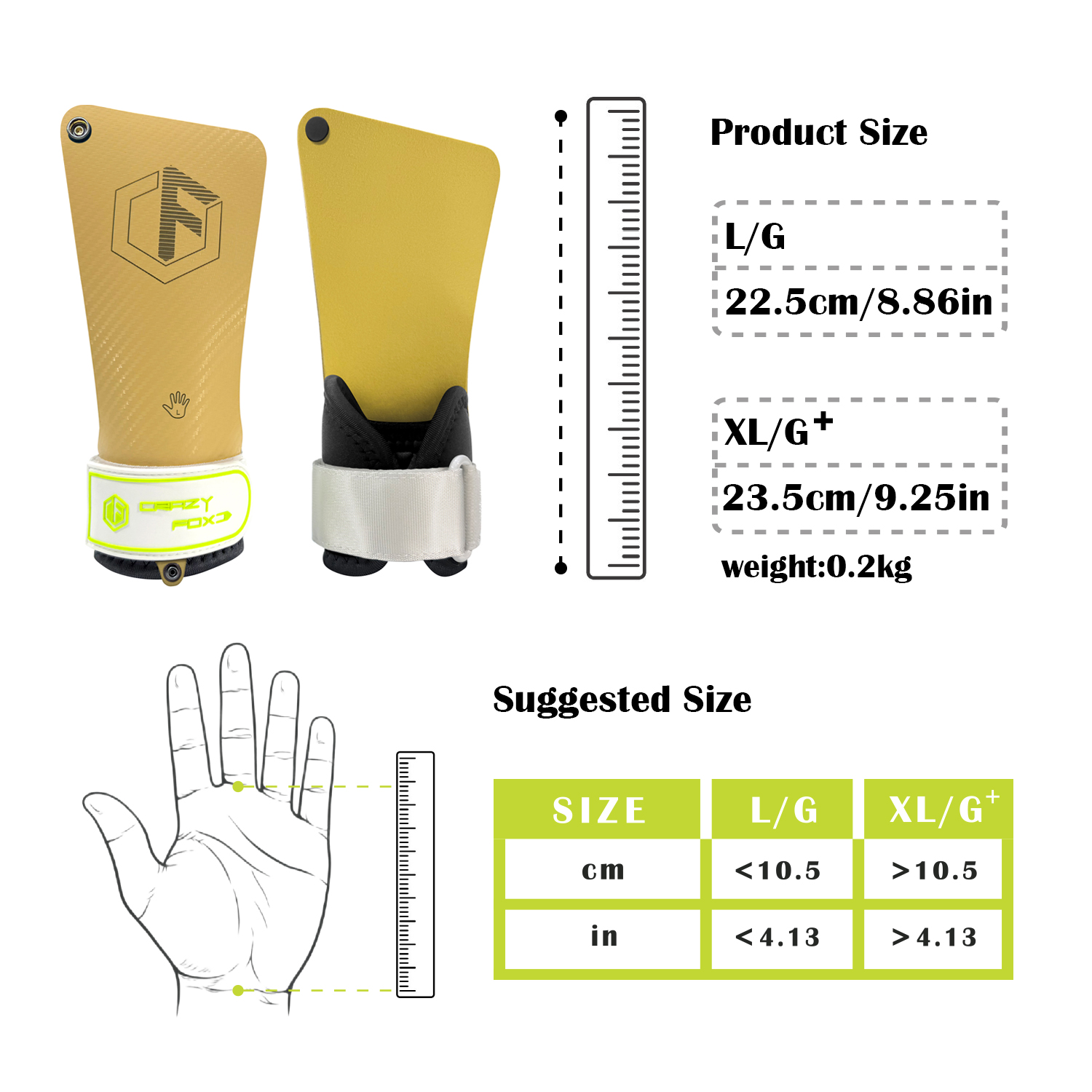 Crossfit Training Gear - Natural Rubber Anti‑Slip Palm Grips, Magnesium‑Free